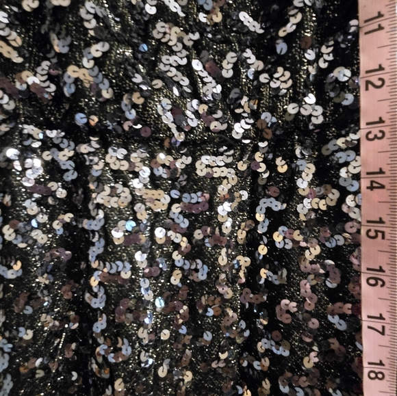 Unbranded Sequin Prom Dress Size 7/8 Black And Silver - Picture 9 of 9